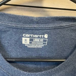 CARHARTT LOOSE FIT HEAVYWEIGHT SHORT-SLEEVE POCKET T-SHIRT - lakeshore heather